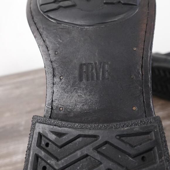 Frye Boots Mens Size 9 D Black Leather Chelsea Ankle Pull On Casual Dress Shoes - Picture 9 of 10